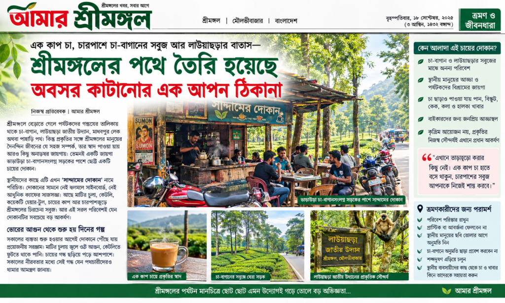 শ্রীমঙ্গলের সাদ্দামের চায়ের দোকান